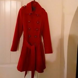Rothschild winter red coat! Beautiful