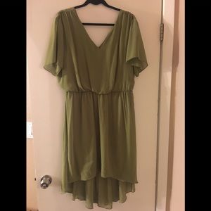 Green evening dress