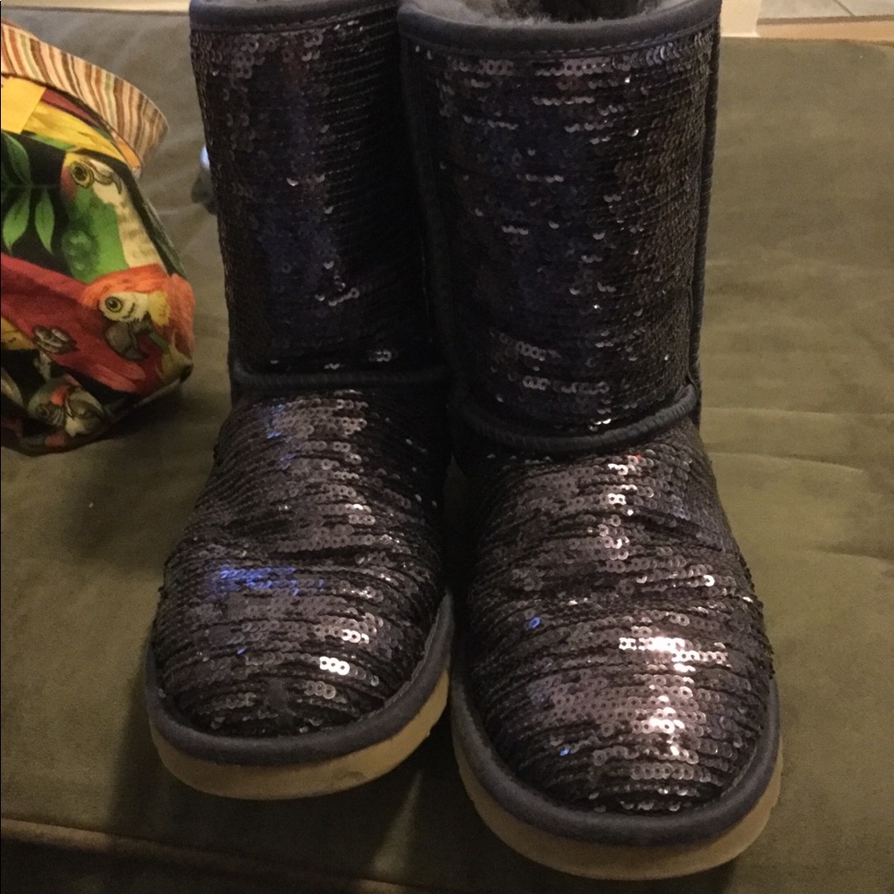 Purple Sequin Uggs