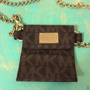 Michael Kors Belt Chain Bag - brown