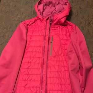 Under Armor pink puffer jacket