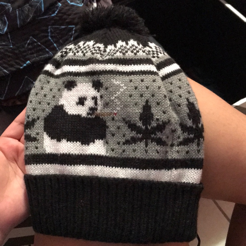Panda Smoking Pot Beanie 🐼 🍁
