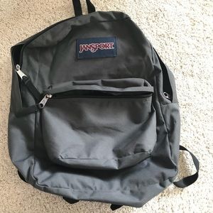 Grey backpack