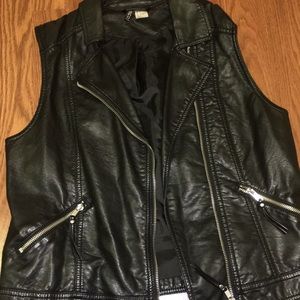 Faux Leather Vest