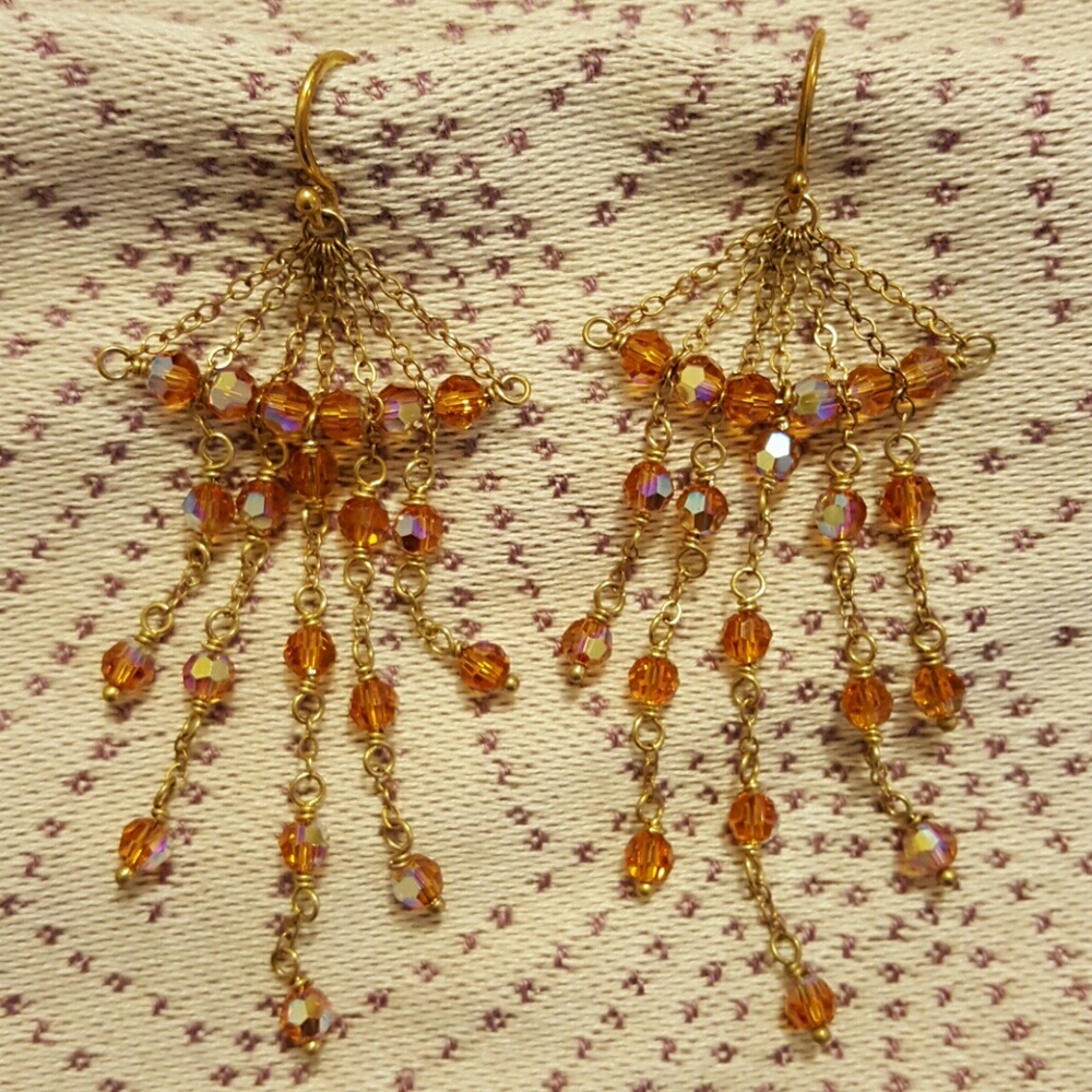 Chan Luu Swarovski Crystal Chandelier Earrings