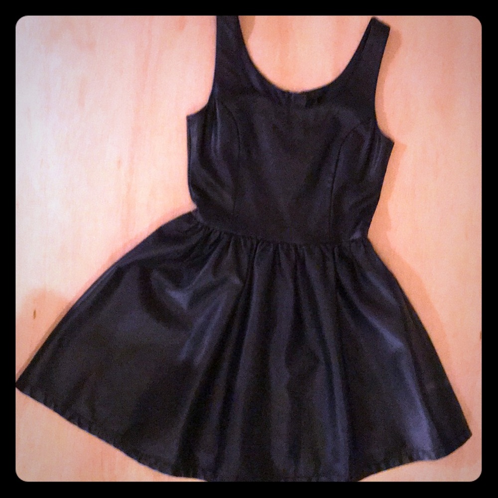 Vegan leather skater dress size 2