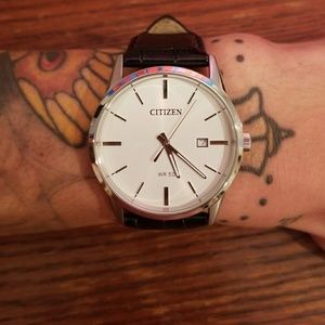 Citizen leather band watch