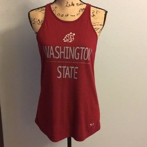 Red WSU cougars racerback tank