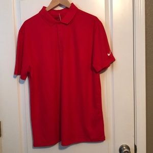 Men’s Nike red golf polo