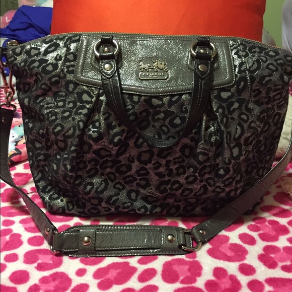 Coach cheetah print satchel cross body bag (SOLD) - Picture 1 of 5