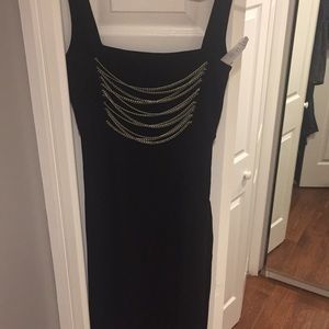 A black long Spandex French connection dress!!
