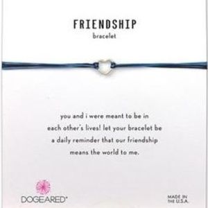 Dogeared Friendship Bracelet With Small Open Heart