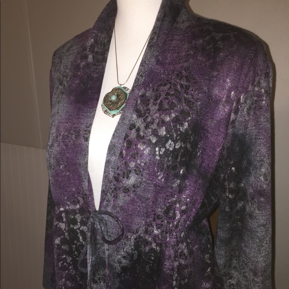 🔴 Chico’s Tie Front Knit Cardigan