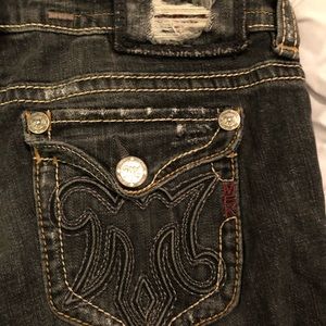 MEK OAXACA black distressed jeans 28