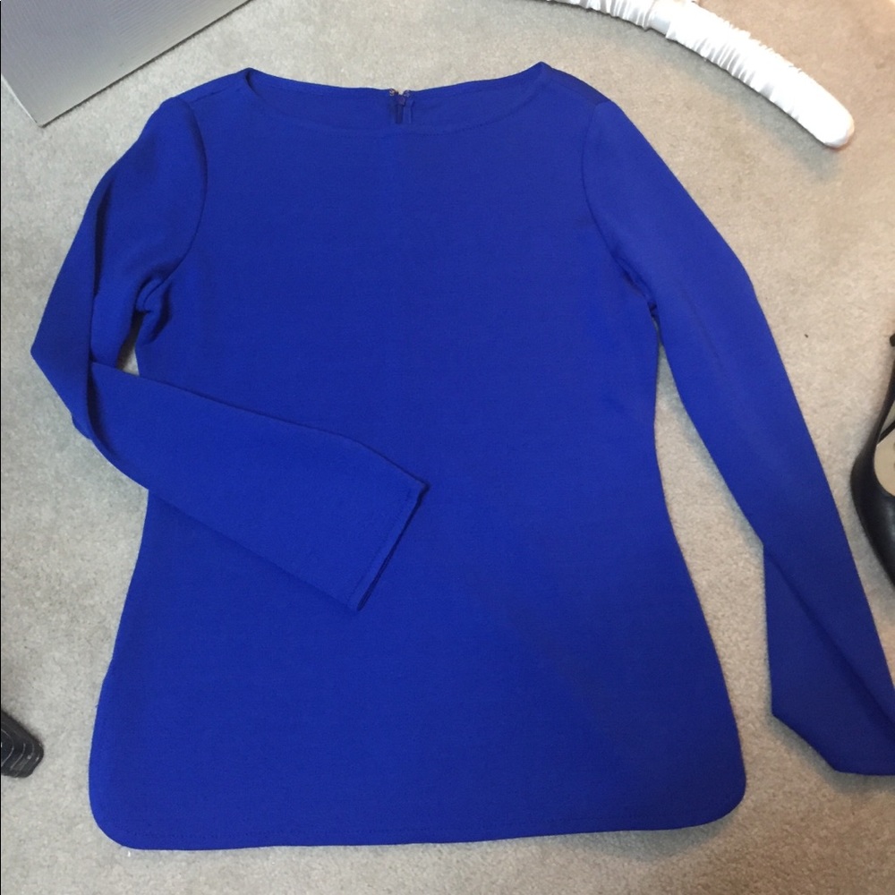 St. John Cobalt Blue Top