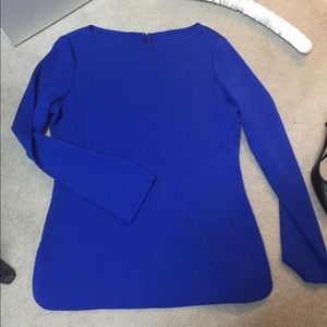 St. John Cobalt Blue Top