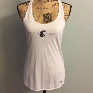 White WSU cougars racerback tank