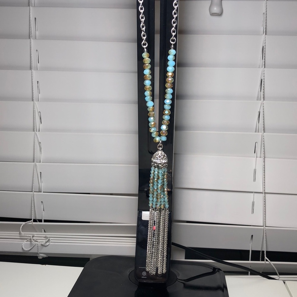 Blue necklace