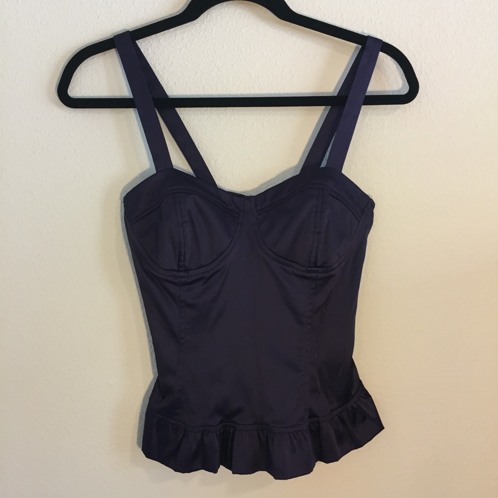 Deep Plum Forever21 Corset Style Top
