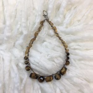 Chan Luu earrings - silver and tigers eye