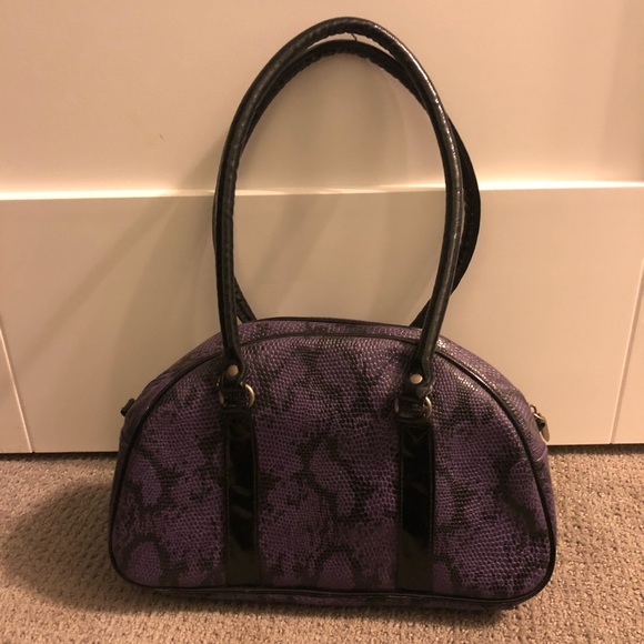 [Steve Madden] Purple snake skin bowling bag - Picture 3 of 4