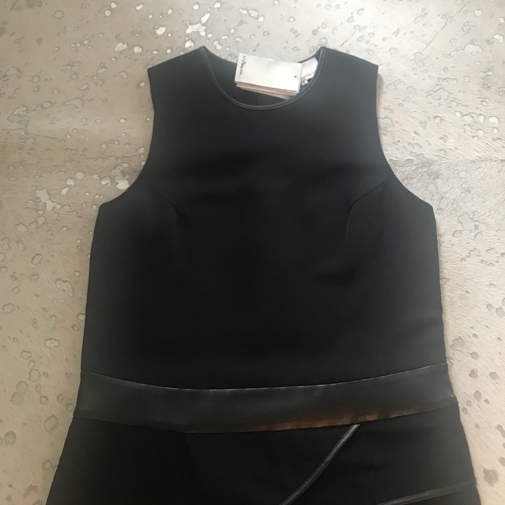 NWT 3.1 Phillip Lim cascade drape dress black - Picture 5 of 8