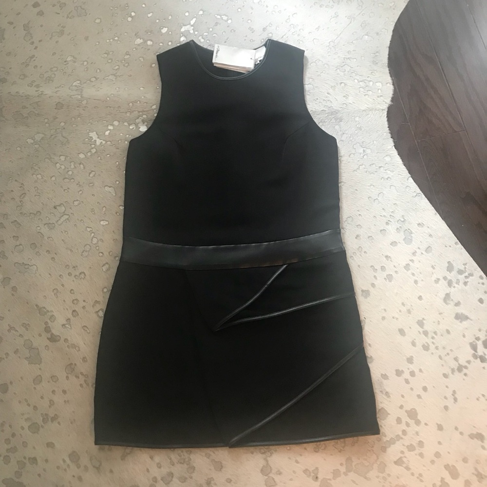 NWT 3.1 Phillip Lim cascade drape dress black - Picture 6 of 8