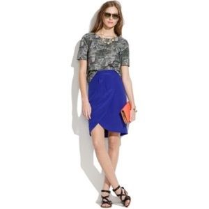 Madewell silk cutaway skirt