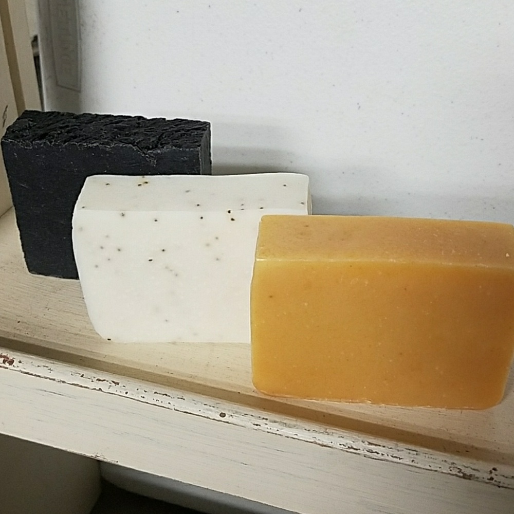3 bars of handmade soap