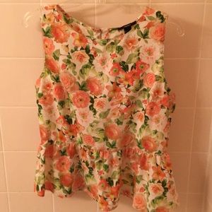 Forever 21 Floral Peplum Top