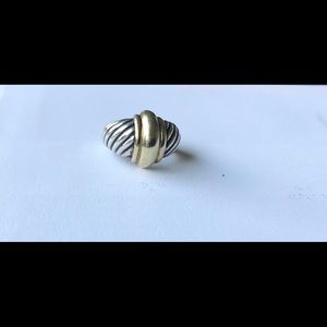 David Yurman Cable Ring, 18K with Sterling Silver