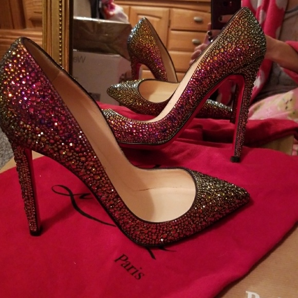 🚫SOLDChristian louboutin pigalle swarovski strass - Picture 7 of 8