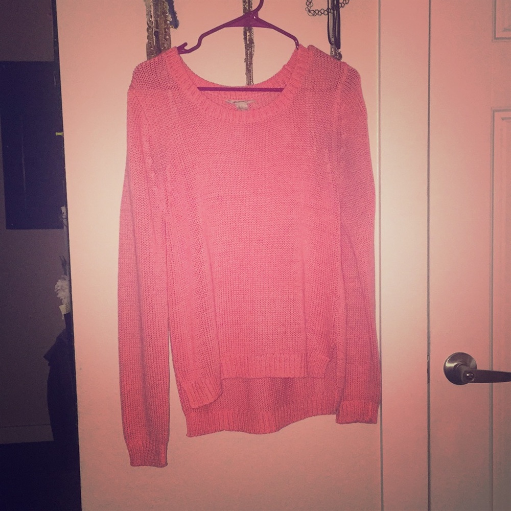Pink long sleeved sweater