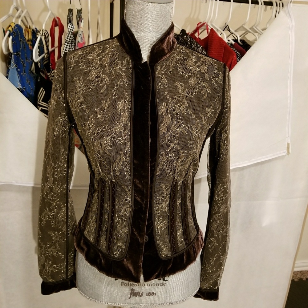 Tahari brown jacket