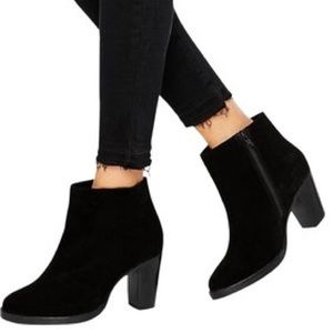 Faux Suede Ankle Boots