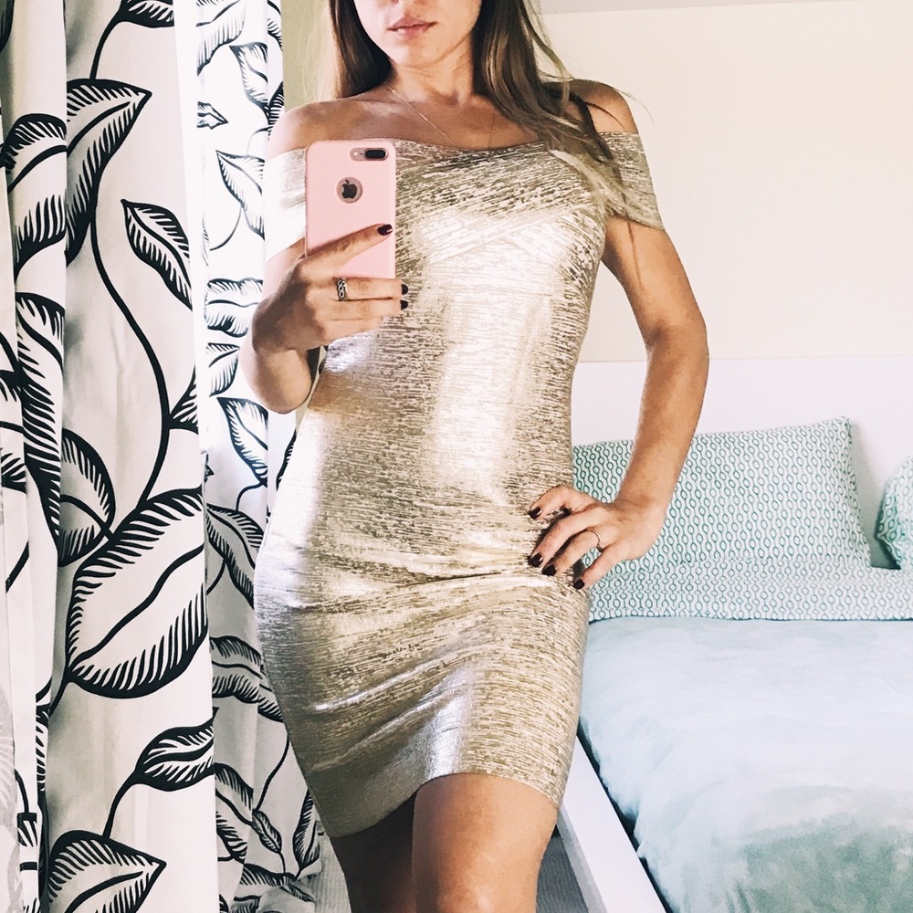 Gold Sexy dress