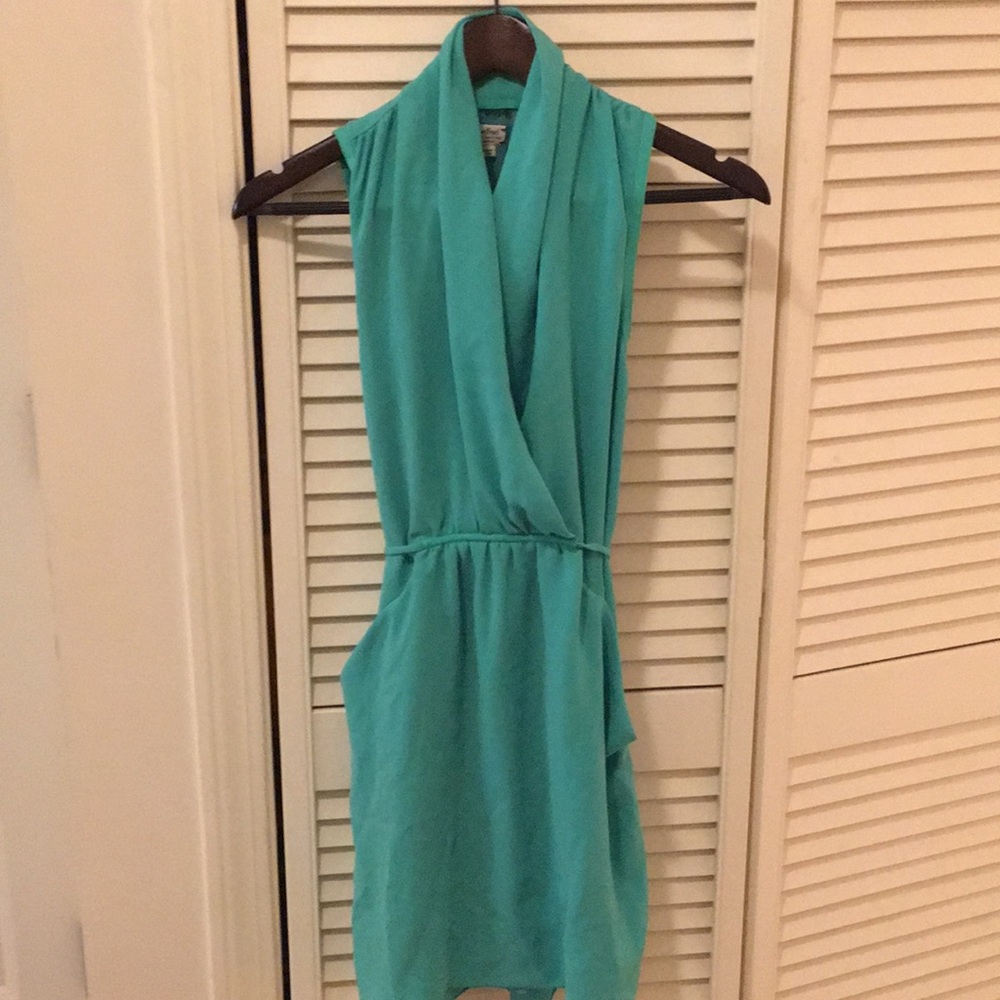 Turquoise blue dress