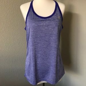 Purple/blue adidas work out tank