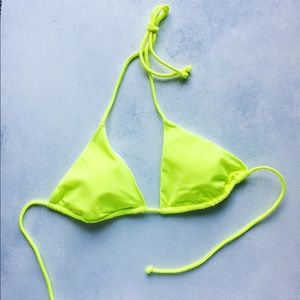Victoria’s Secret Neon Yellow Bikini -Triangle Top