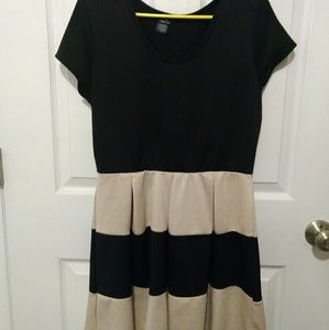 Black and Creme Dress