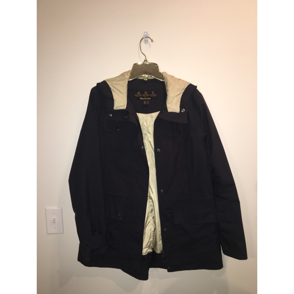 Women’s Navy Barbour Rain Jacket