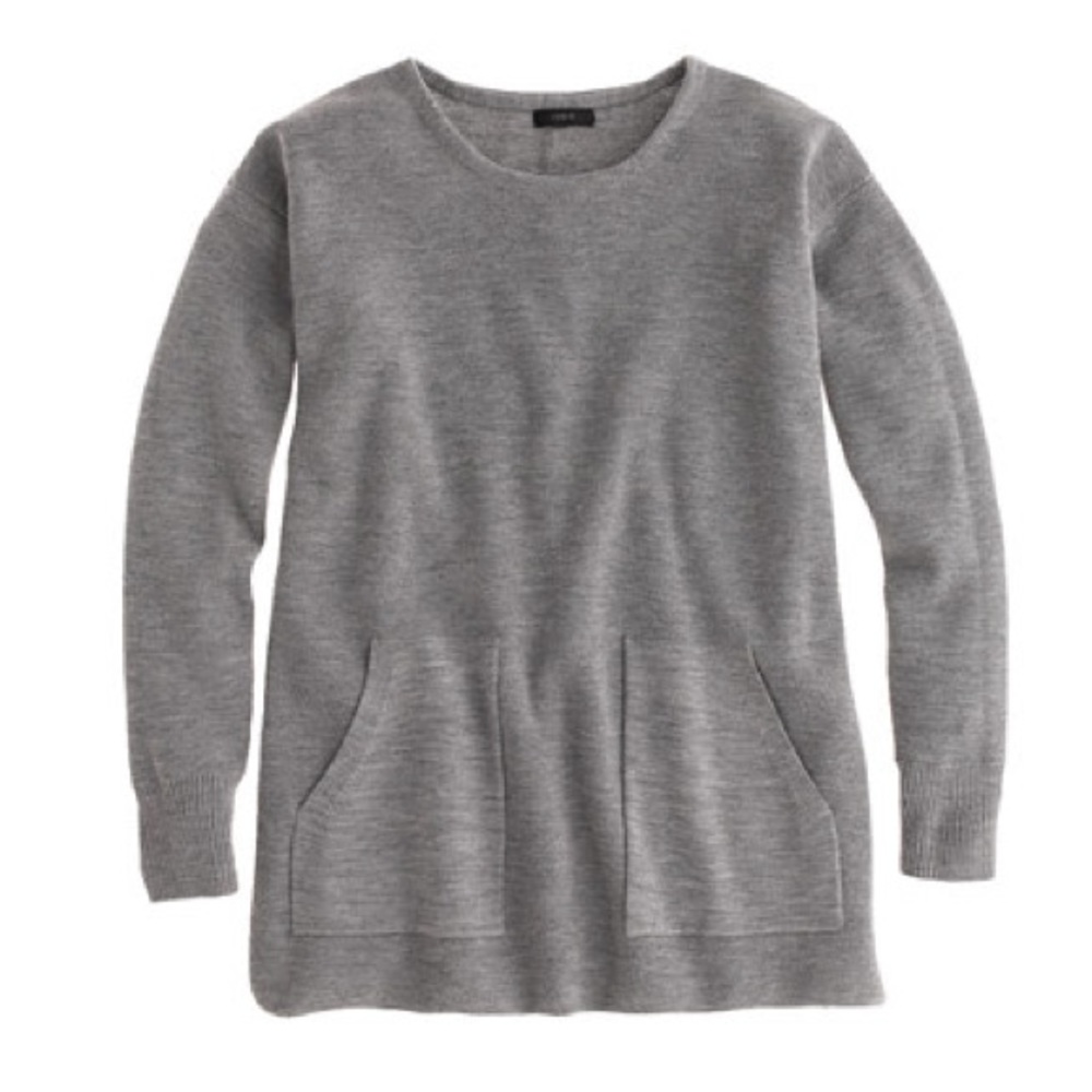 SOLD J Crew Merino Wool Pocket Tunic