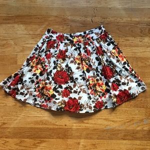 Pretty Fall Floral Skirt