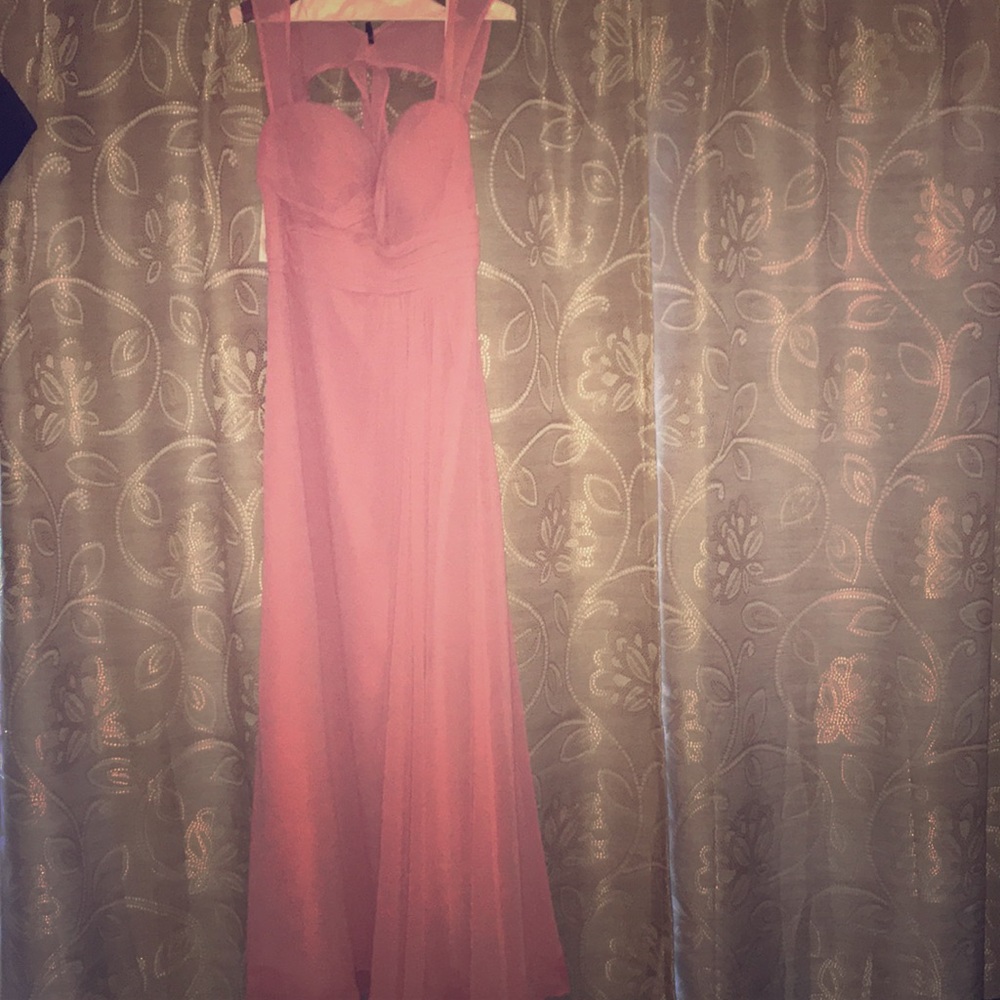 Bill Levkoff Pink gown