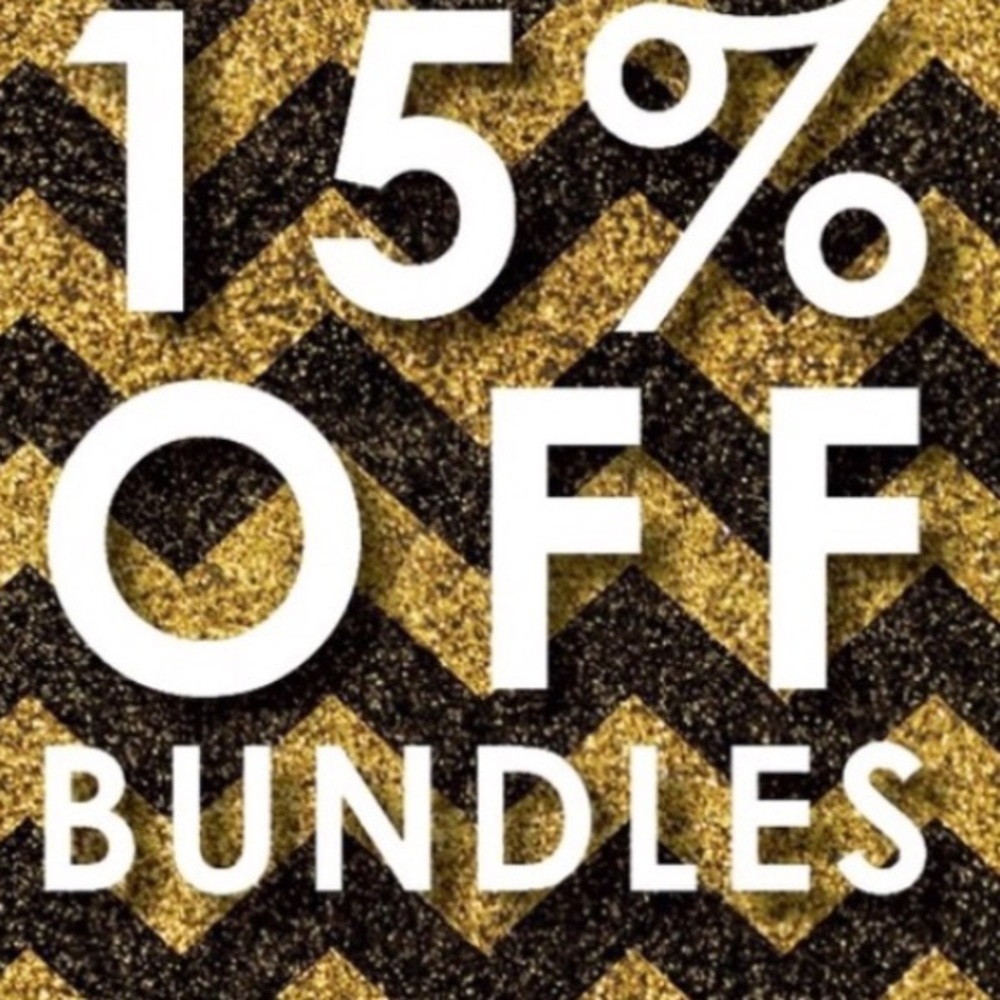15% off bundles of minimum of 3 items