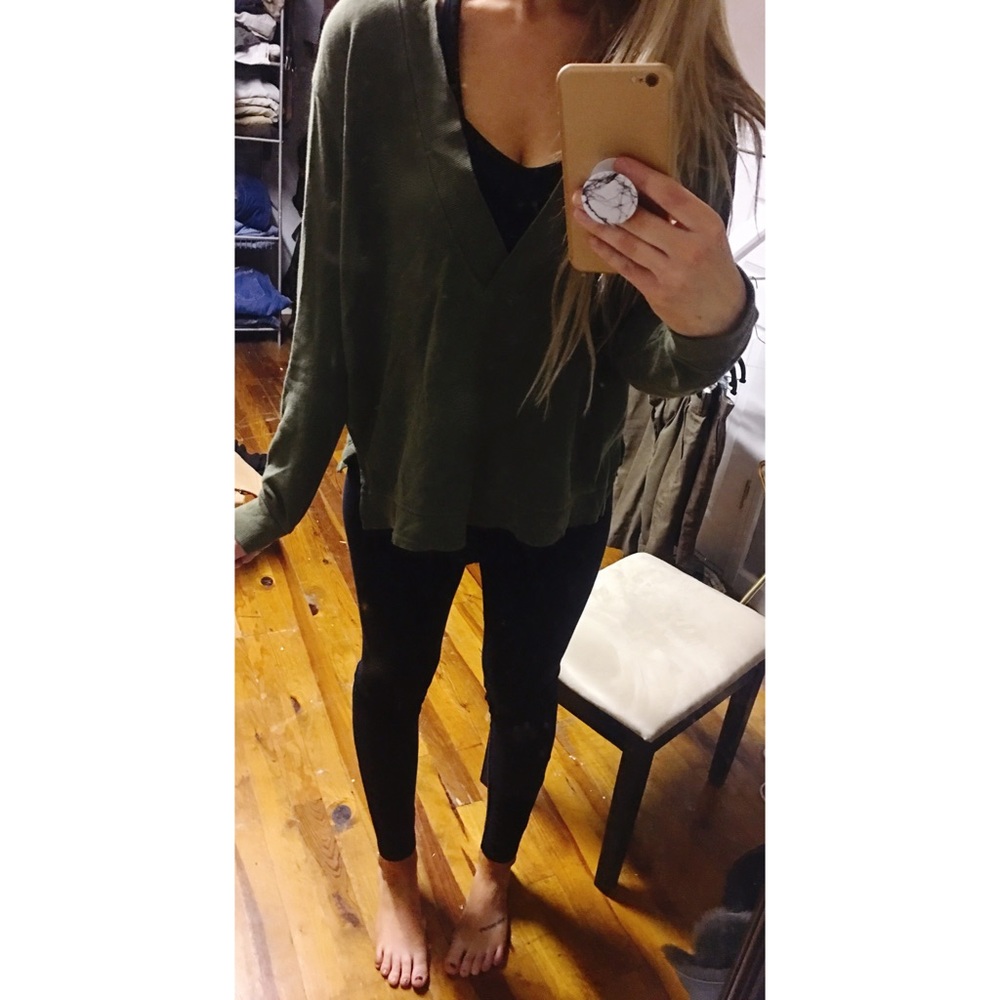 Anthropologie Oversized Crewneck Sweatshirt
