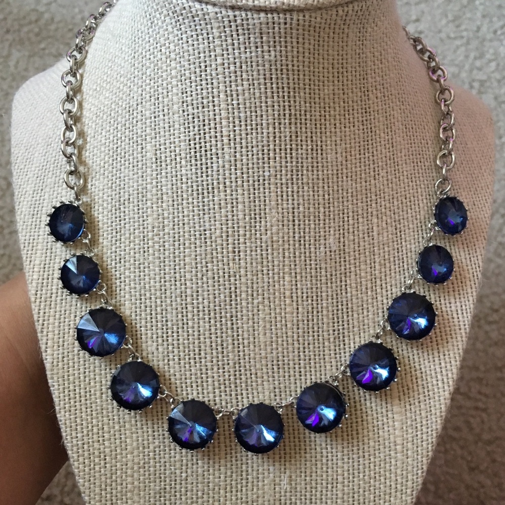 Blue statement necklace