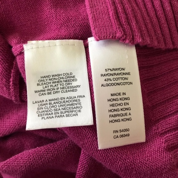 Nine West Large dark pink shrug - Picture 5 of 5