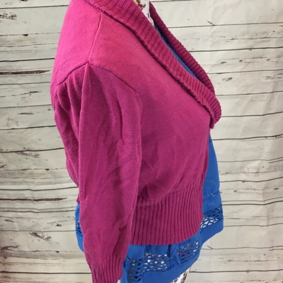 Nine West Large dark pink shrug - Picture 2 of 5