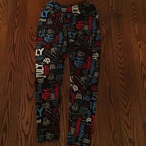 EUC LuLaRoe OS Butter Leggings 4th of July